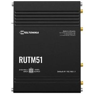 Teltonika RUTM51 - wireless router - WWAN - Wi-Fi 5 - 3G 4G 5G - desktop - Wireless router 802.11a/b/g/n/Wi-Fi 5 Wave 2