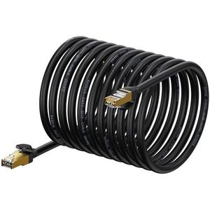 Baseus Ethernet RJ45 10Gbps 30m network cable (black) - Schwarz - 30 meter