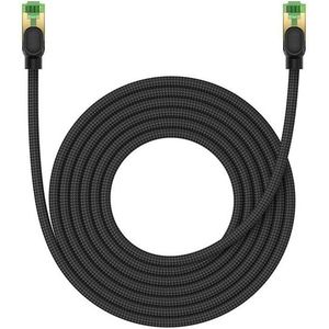 Baseus Braided network cable cat.8 Ethernet RJ45 40Gbps 5m (black) - Schwarz - 5 meter