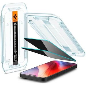 Spigen Glass tR EZ Fit (Privacy) 2 Pack - Transparency - iPhone 16 Pro