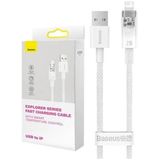 Baseus Fast Charging cable USB-A to Lightning Explorer Series 2m 2.4A (white)