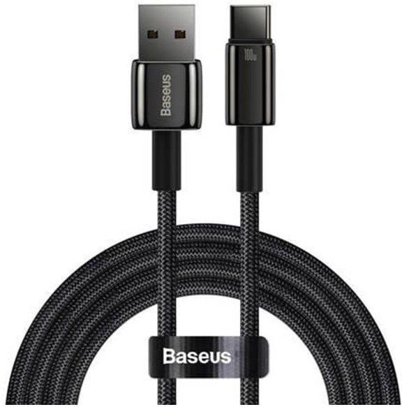 Baseus Tungsten Gold Cable USB to USB-C 100W 1m (black)