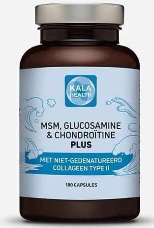 MSMGC Plus - 180 Capsules - Krachtige formule met MSM, Glucosamine en Chondroïtine - Kala Health