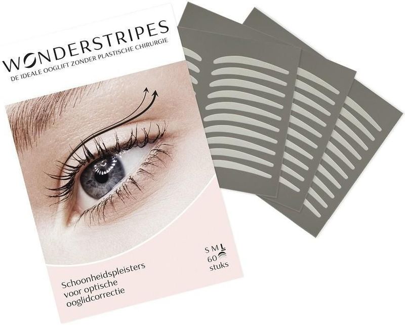Wonderstripes - Large Oogmaskers - Transparant - 60 Stuks