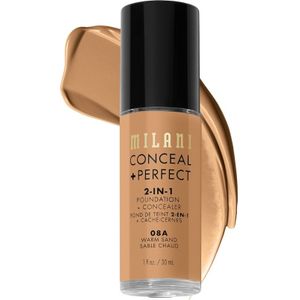 Milani 2-in-1 Concealer + Foundation 30 ml 08A - Warm Sand