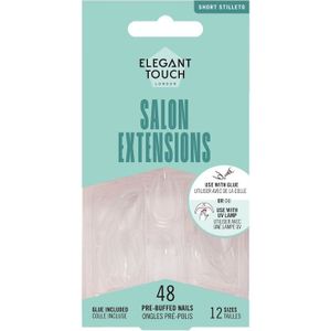 Elegant Touch Salon Extensions Short Stiletto Kunstnagels & Nageldecoratie 1 stuk