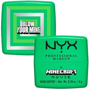 NYX Professional Makeup Minecraft Collection A Minecraft Movie Rare Highlight Balms Highlighter Blow Your Mine