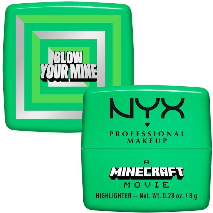NYX Professional Makeup Minecraft Collection A Minecraft Movie Rare Highlight Balms Highlighter Blow Your Mine