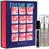 M2 Beauté - Eyes Wide Open - Cadeauset - Olievrij Reinigend & Hydraterend Schuim - Wimperactiverend Serum