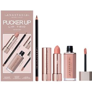 Anastasia Beverly Hills - Pucker Up Lip Trio - Oogmake-up set - Hush Pink / Hollywood / DLX Deep Taupe - 1 st