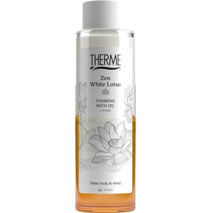 THERME Zen White Lotus Foaming Bath Oil Badolie & Badmelk 400 ml