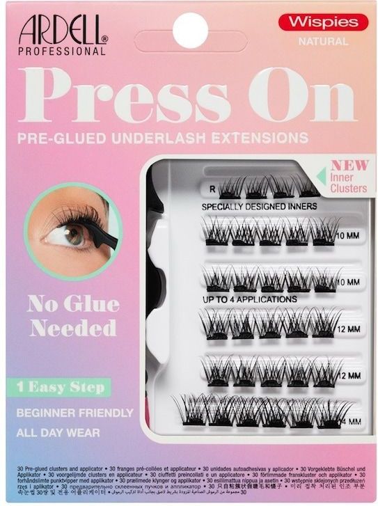 Ardell - Press On Pre-glued Underlash Extensions - Wispies Natural - Nepwimpers - 1 stuk