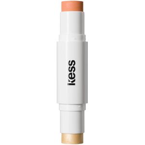 Kess Berlin Blush & Glow Duo Stick 11 g Peach Blush + Champagne Glow Highlighter