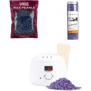 UNIQ Wax warmer met wasparels 500 g voor ontharing Scheermesjes & Ontharingstools
