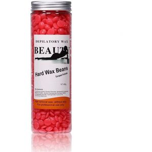 UNIQ Wax Pearls 400G Scheermesjes & Ontharingstools 400 g Donkerrood