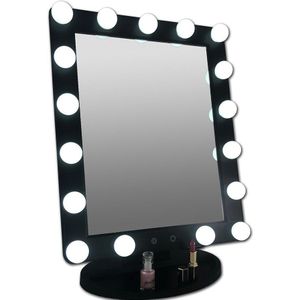 Grote verlichte make up spiegel LED hollywood spiegel 3x licht stand - dim functie spiegels