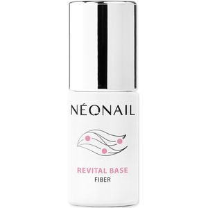 Gellak - Revital Base Fiber - 7,2 ml - Versterkende Base Coat - Bijna Doorzichtige Roze Tint