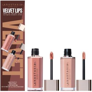 Anastasia Beverly Hills - VELVET LIPS - Mini Lip Velvet Duo - 1.5 g - Soft + Peachy Nude