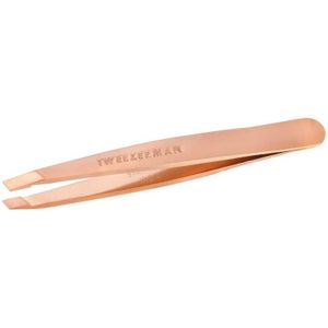Tweezerman Mini slant tweezer Pincetten Rose goudkleurig