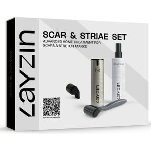 LAYZIN - Litteken en Striae Microneedling - 2 Rollerkoppen SET - Vermindert Acne Littekens - Stimuleert Huidvernieuwing