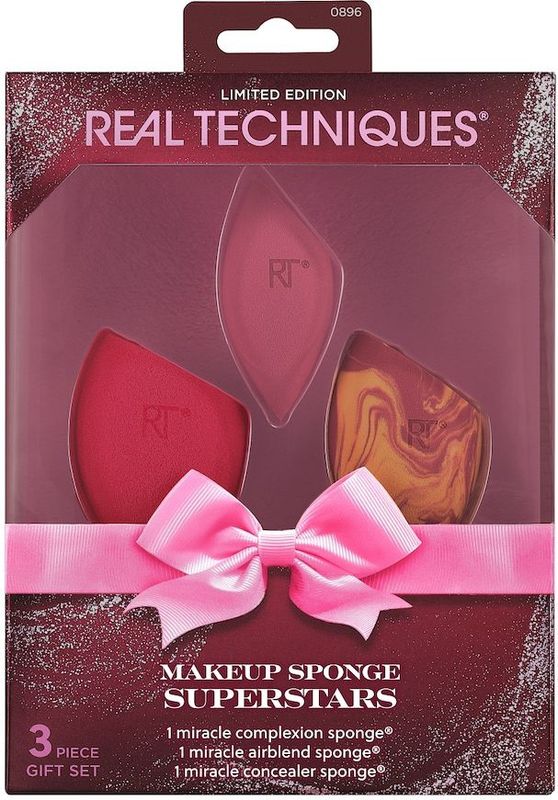 Real Techniques - Miracle Complexion - Make-up Spons - 3-Piece Set - Latexvrij - Vegan