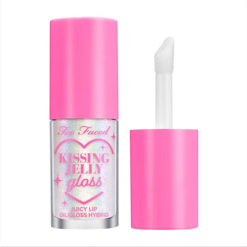 Too Faced - Kissing Jelly Lip Oil Gloss - Lipgloss - Strawberry Frosting - 4.5 ml