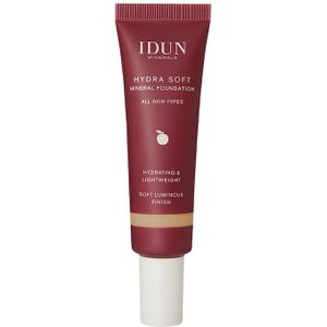 IDUN Minerals - Hydra Soft Mineral Foundation - Olijfbeige - 30 ml
