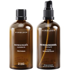 Junglück Double Cleansing Combi - Reinigingsolie Reinigingsgel Cadeauset Gezichtsverzorgingssets 200 ml