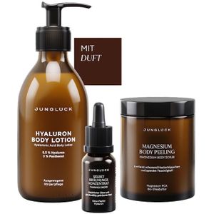 Junglück Naadloze Bruiningstrio met Parfum Bodybutter