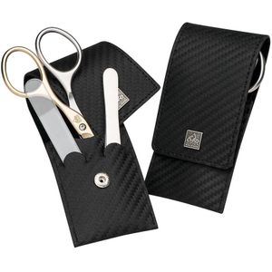 ERBE - Carbon Set - Manicure-etui - 3-delig - Hoogwaardige Nagelverzorging