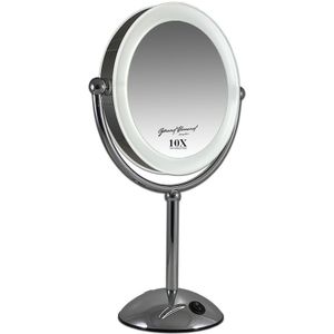 Gérard Brinard Dubbelzijdig Verlichte Staande Spiegel 22 cm / 10x Make-up spiegels 1 stuk