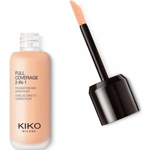 KIKO - 2-in-1 Foundation en Concealer - Full Coverage - Matte Finish - 30ml