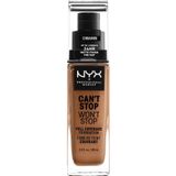 NYX Professional Makeup Wedding Can't Stop Won't Stop Full Coverage Foundation 30 ml 25 - CINNAMON