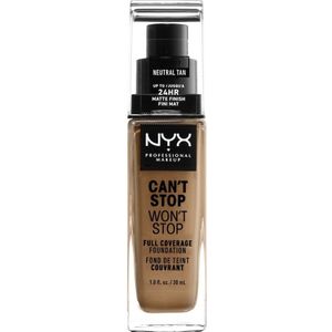 NYX Professional Makeup Can't Stop Won't Stop Full Coverage Foundation 30 ml Neutral Tan