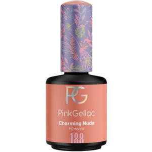 Pink Gellac - 188 Charming Nude - Gellak - 15 ml - UV Gel Nagellak - Veganistische Gellak gemaakt in Nederland