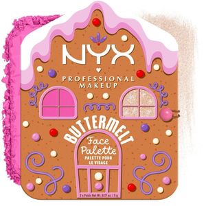 NYX Professional Makeup - Buttermelt Gezichtspalet - Light/Medium - Blush en Highlighter
