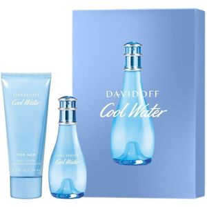 Davidoff Cool Water Woman Eau de Toilette 30ml + Bodylotion 75ml Geursets Dames