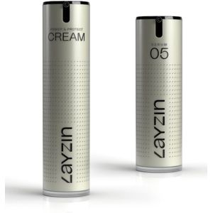 LAYZIN - Gentle Glow DUO - Serum 05 en Power en Protect Cream - SPF30 - Sensitieve Huid