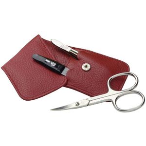 ERBE Manicure Pocket Case Range ""Siena"", red, 3 pcs. Make-up tassen 1 stuk