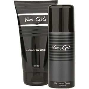 Van Gils Strictly for Men Hair & Body Wash 150ML + GRATIS Deodorant 150ml Geursets Heren