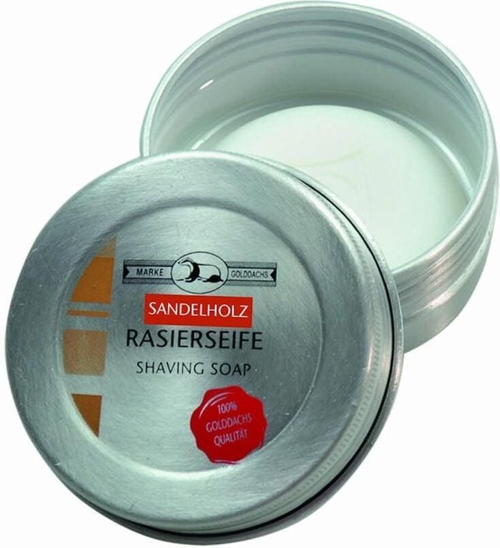 GOLDDACHS - Scheerzeep - Sandelhout - Navulverpakking van 2
