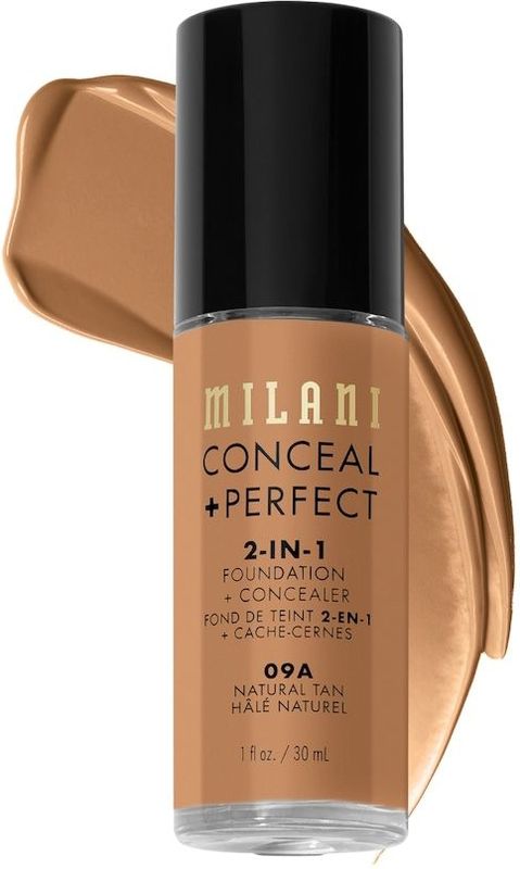 Milani 2-in-1 Concealer + Foundation 30 ml Natural Tan/ 09A