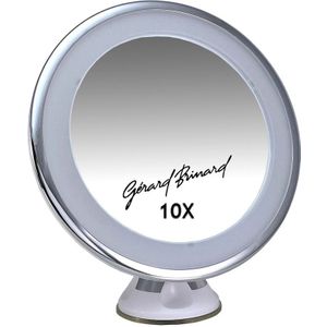 Gérard Brinard Zuignap Spiegel LED 10x vergroting Make-up spiegels Wit