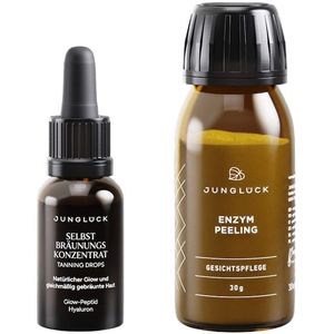 Junglück Enzym Peeling Tanning Drops - cadeauset Gezichtsverzorgingssets 1 ml Heren