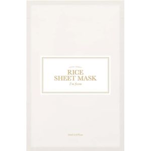 I'm From - Rice Sheet Mask - Sheetmasker - Intensief Voedend - 60% Goamirijstextract