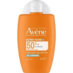 Avène - Ultra Fluid Oil Control - Zonnebrand - 50ml - SPF50+ voor Vette tot Gecombineerde Huid