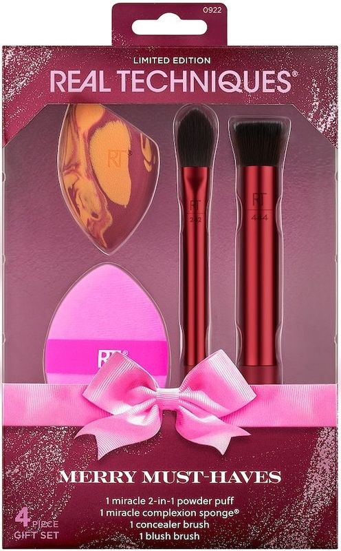 Real Techniques - Marry Must-Haves - Make-up Penselen Set - 4 Stuks