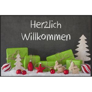 Fussmatte Herzlich Willkommen Weihnachten 10104