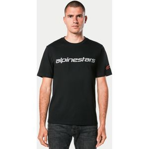 Alpinestars Linear Wordmark 2.0 CSF-T-Shirt Black Grey Red, Größe: XL