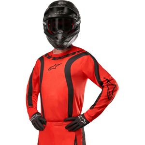 Alpinestars 2024 Fluid Lurv Trikot Hot Orange Black, Größe: XL